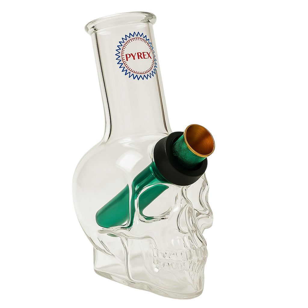 Baby Glass Bong Skull Shape