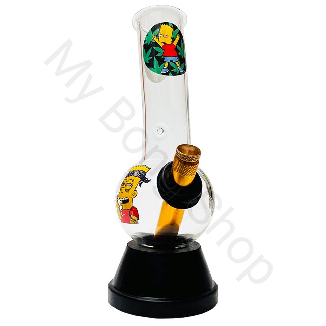 Small Glass Bong Crazy Bart