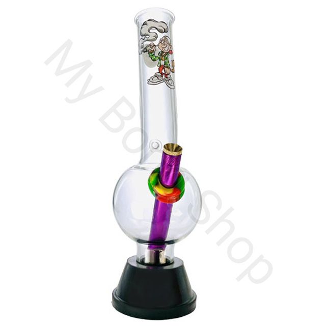 Medium Colourful Glass Bong Smoking Monkey