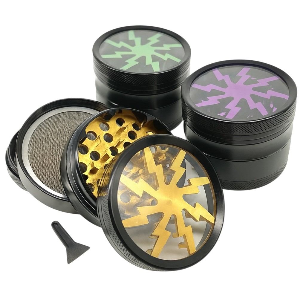 Lightning Strike Laser Cut Grinder - 4 piece (60mm)