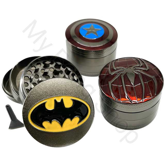 Metal Grinder with Super Hero Designs