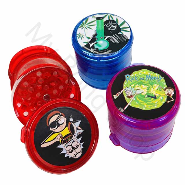 Plastic Grinder with Cartoon Designs (4 piece)
