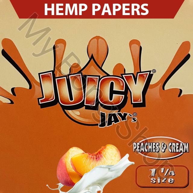 Juicy Jays 1 1/4 Flavoured Rolling Papers Peaches & Cream