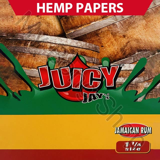 Juicy Jays 1 1/4 Flavoured Rolling Papers Jamaican Rum