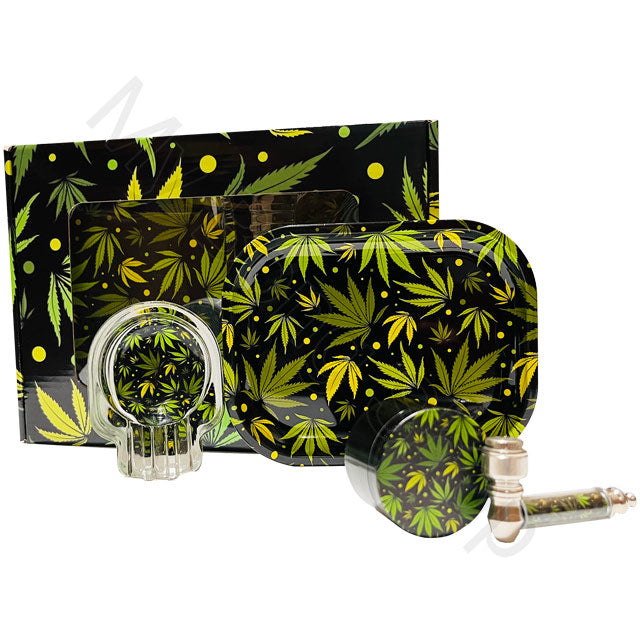 Smoking Gift Set-Green Leaf