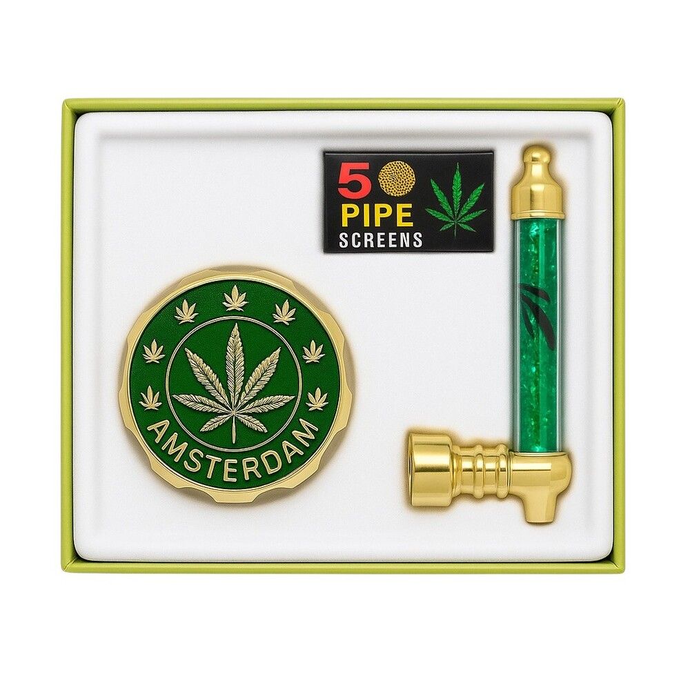 Metal pipe and Grinder Gift Set