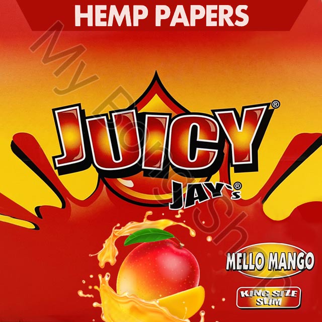 Juicy Jays King Size Slim Flavoured Rolling Papers Mellow Mango