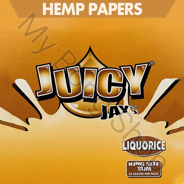Juicy Jays King Size Slim Flavoured Rolling Papers Liquorice