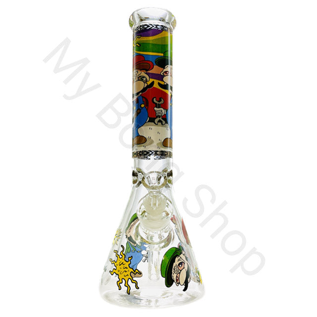 Mario and Luigi Beaker Glass Bong (36cm)