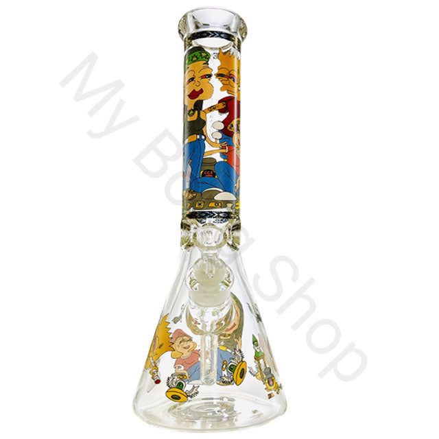 Bart Simpsons Beaker Glass Bong (36cm)