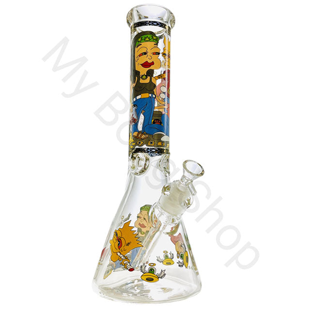 Bart Simpsons Beaker Glass Bong (36cm)