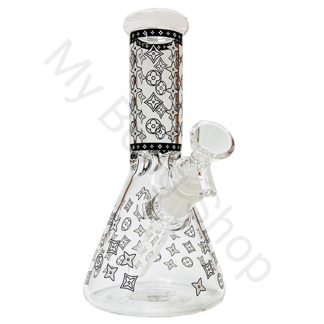 Glow in the Dark Small Beaker Glass Bong Fashion Design