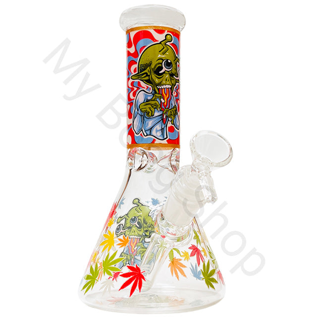 Alien Design Beaker Glass Bong (20cm)-Alien 2