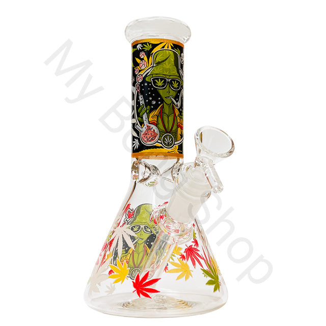 Alien Design Beaker Glass Bong (20cm)-Alien 5