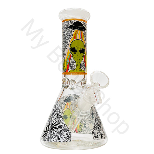 Alien Design Beaker Glass Bong (20cm)-Alien 6