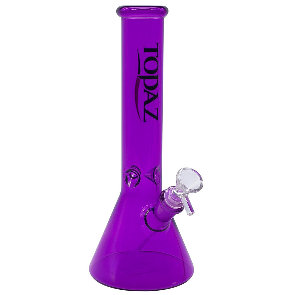 Topaz Purple Beaker Glass Bong (26cm)