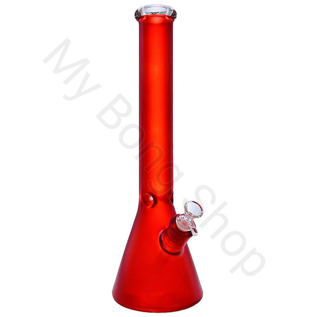 Extra Large Beaker Glass Bong with Ice Catcher-Red