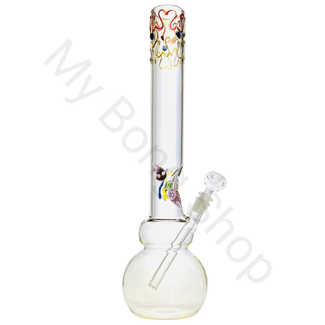 Extra Tall Glass Bong with Bubble Base (46cm)