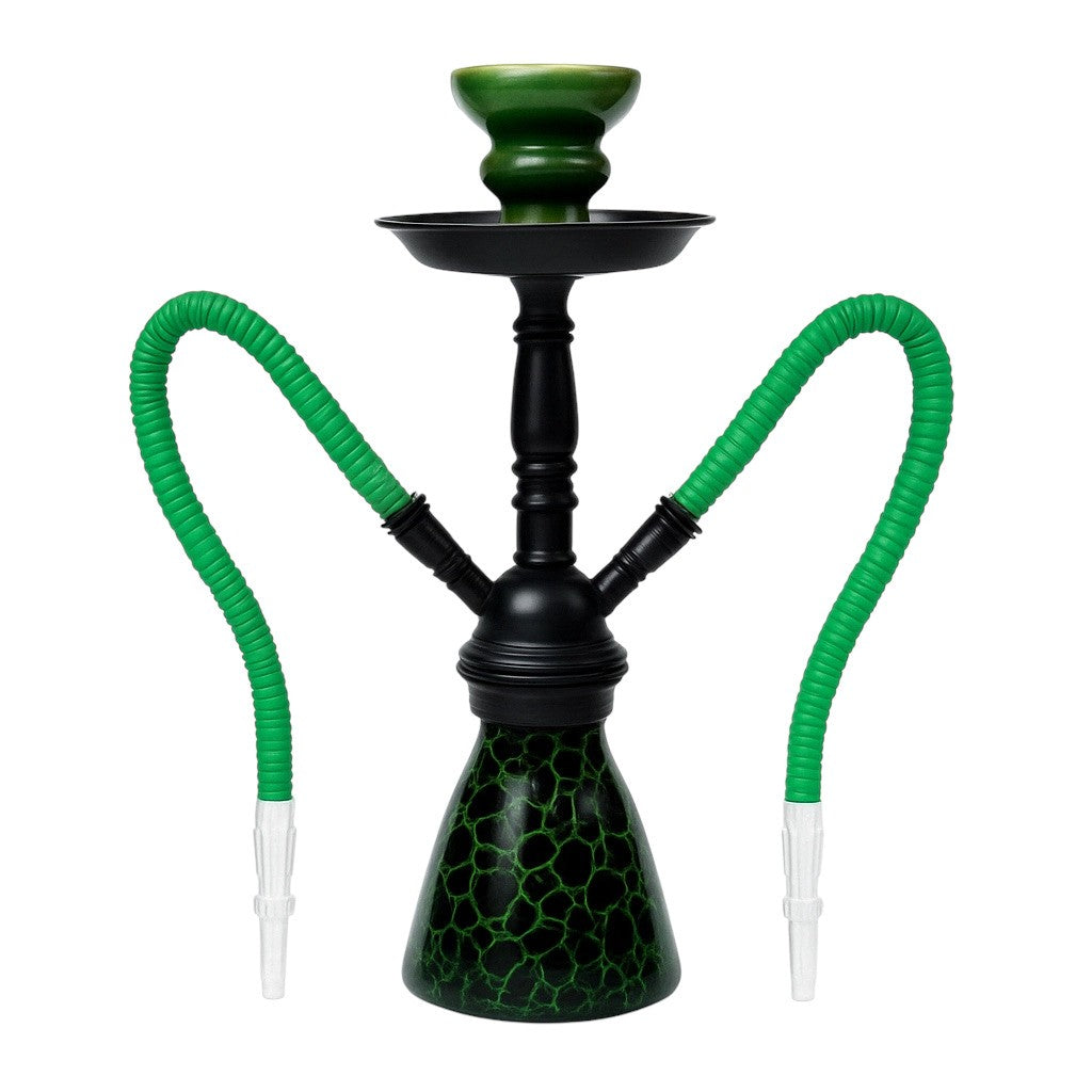 Colourful Crackle 2 Hose Shisha (31cm)