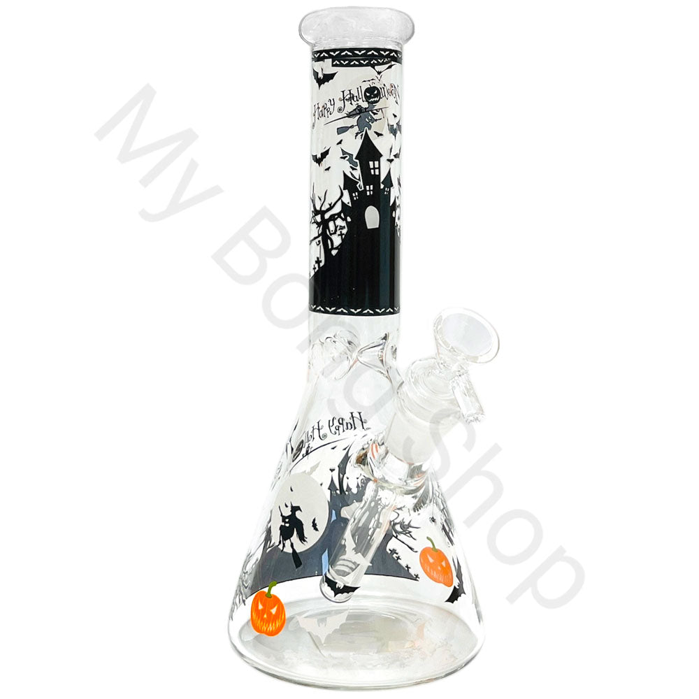 Halloween Medium Beaker Glass Bong 4