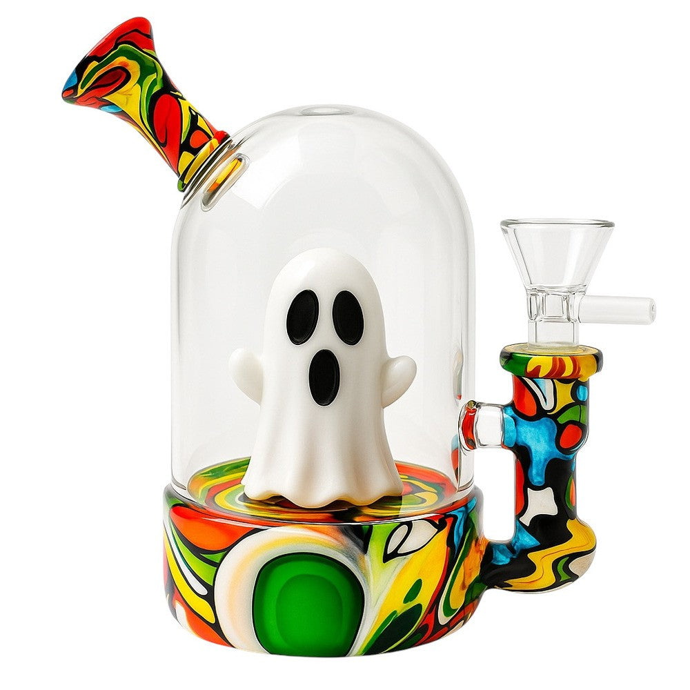 Ghost Silicone and Glass Dome Bong