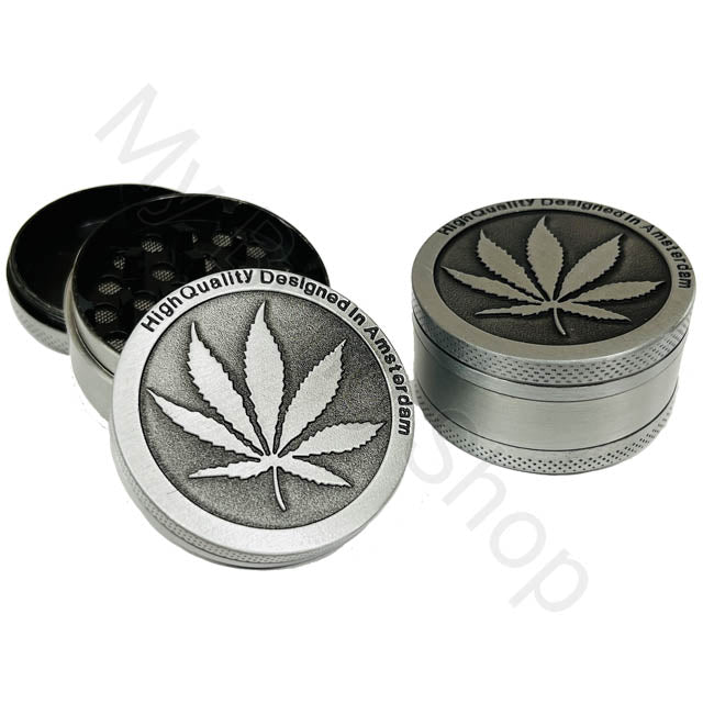 Metal Grinder with Carbon Fibre Leaf Design