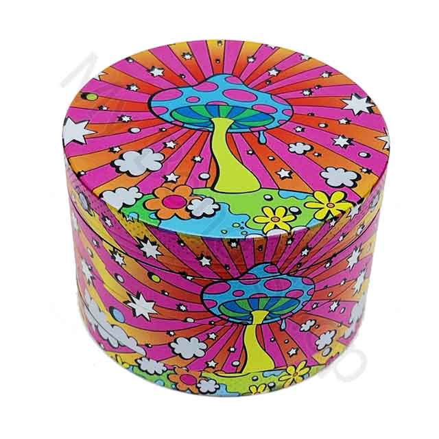 Metal Grinder with Sublime Designs (4 piece)-Mushroom