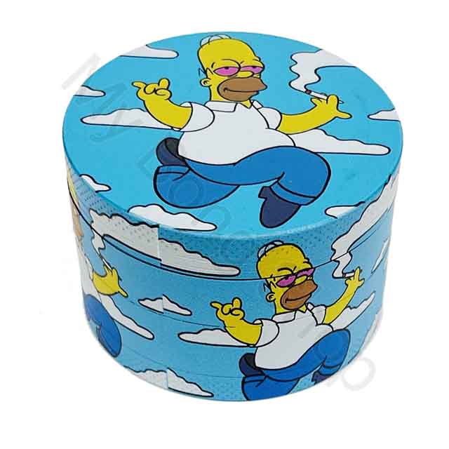 Metal Grinder with Groovy Designs (4 piece)-High Homer
