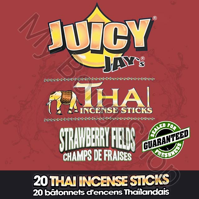 Juicy Jays Thai Incense Sticks Strawberry Fields