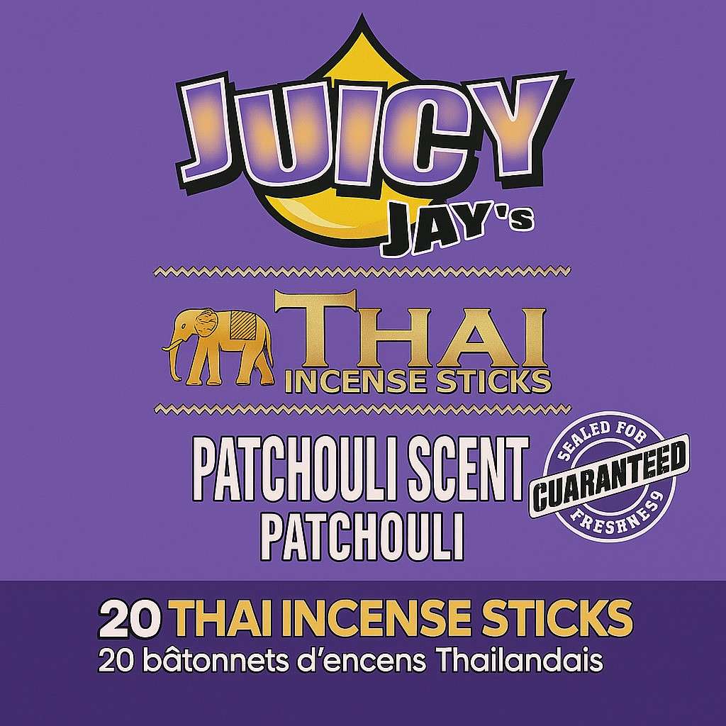 Juicy Jays Thai Incense Sticks Patchouli Scent