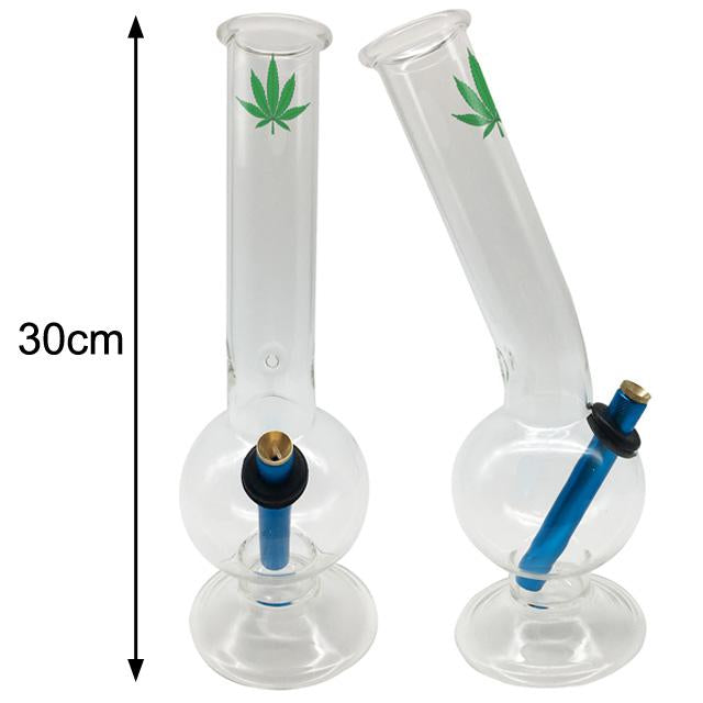 Large Glass Base Bong Leaf
