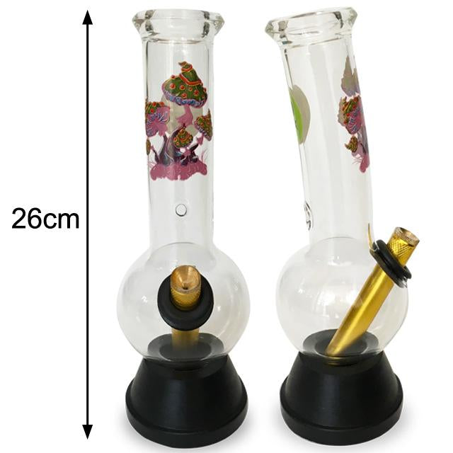Magic Mushrooms Premium Medium Glass Bong