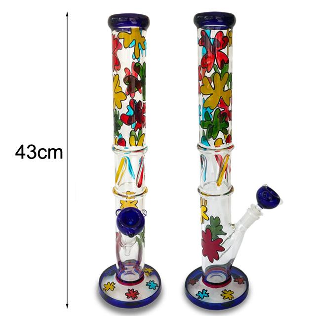 Flower Power All Glass Bong Straight