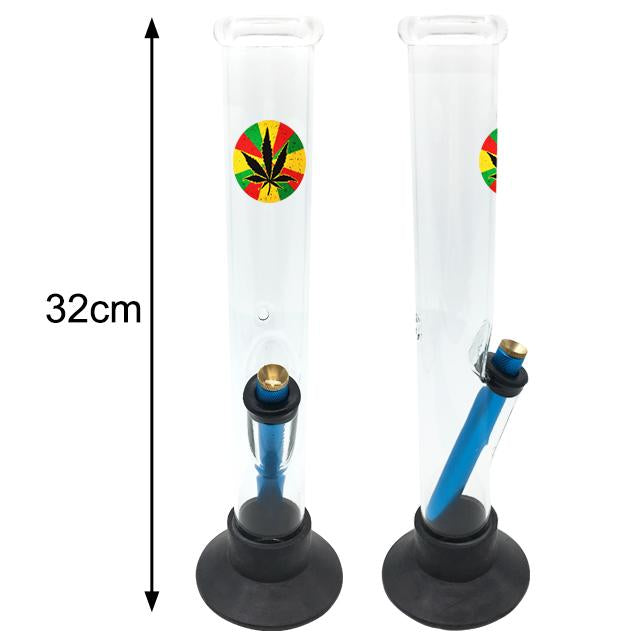 Straight Shooter Glass Bong Rasta