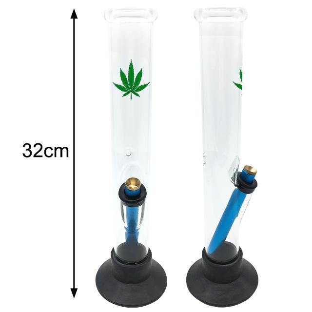 Straight Shooter Glass Bong Leaf