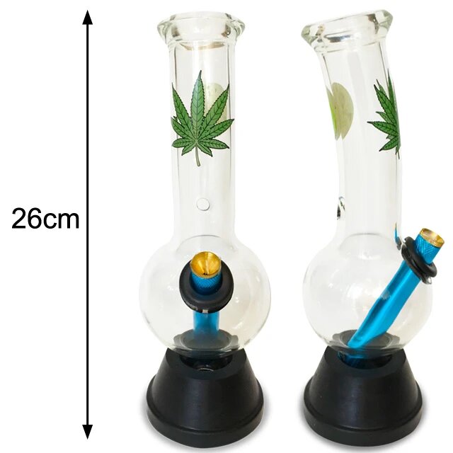 Premium Medium Glass Bong Leaf