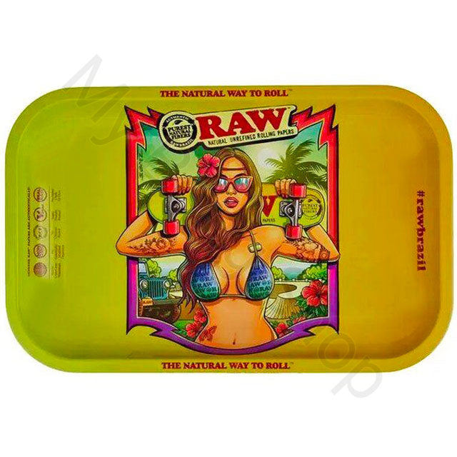 RAW Medium Metal Rolling Tray Brazil