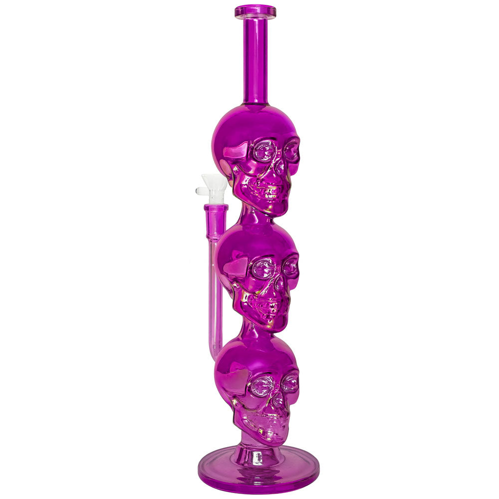 Triple Skull All Glass Bong