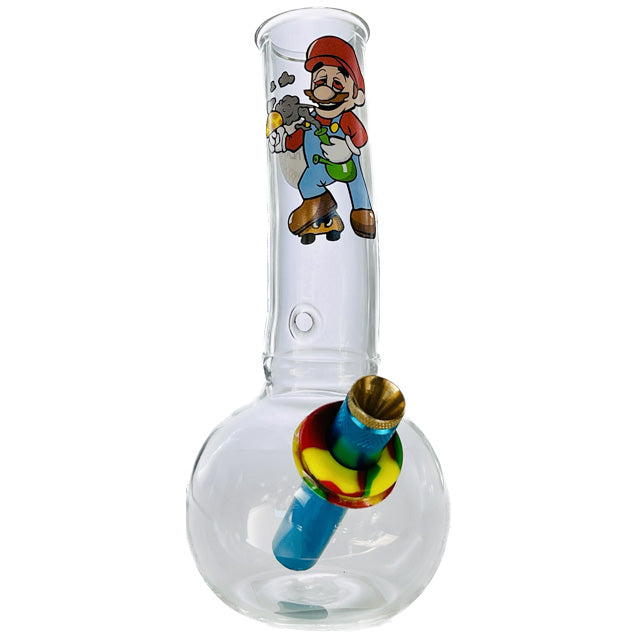 Baby Glass Bong (15cm)-Smoking Mario
