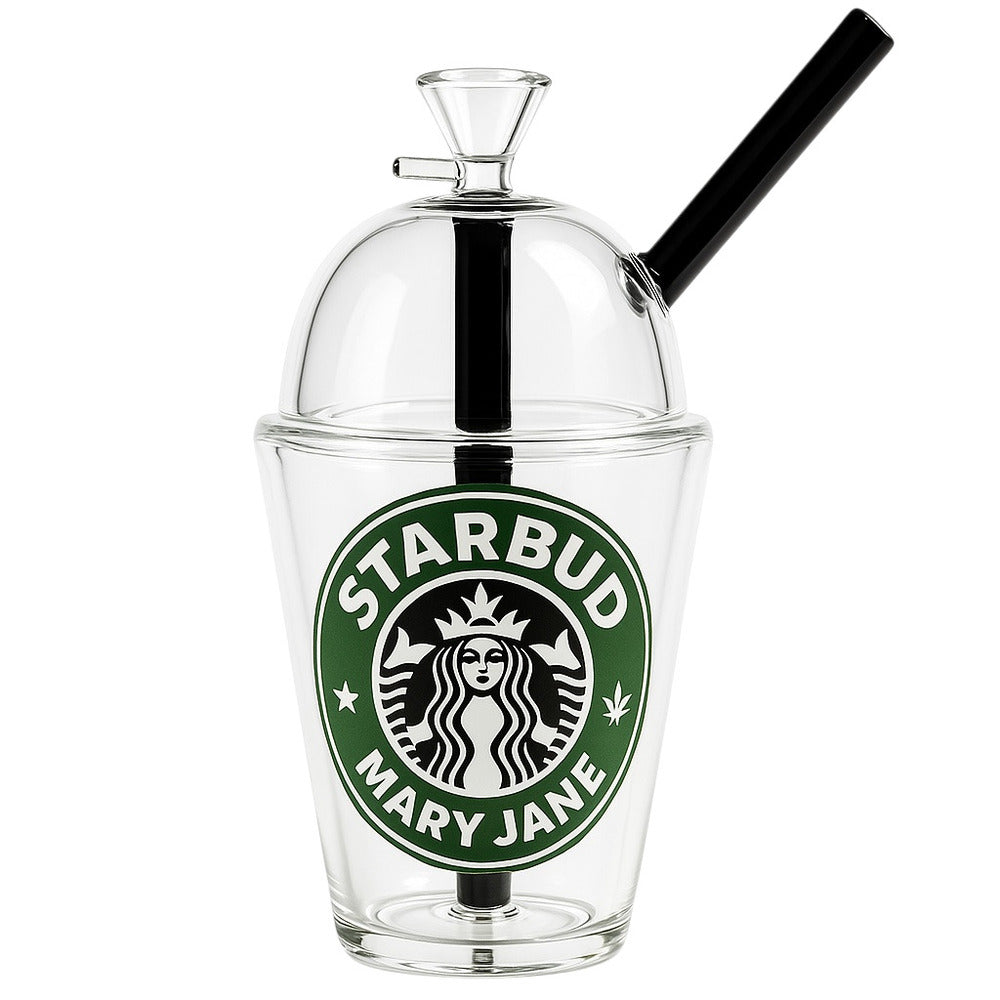 Starbud Coffee Cup Glass Bong (20cm)