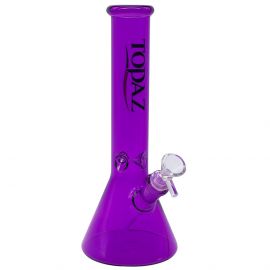 Topaz Purple Beaker Glass Bong (26cm)