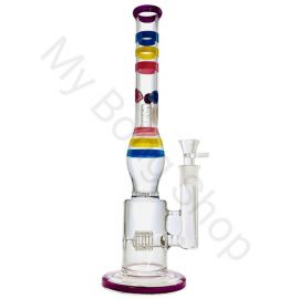 Tall Straight Shooter Glass Bong with Percolators (36cm)