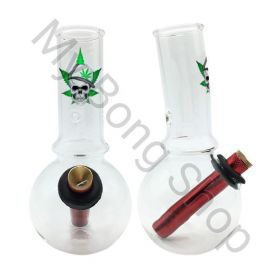 Baby Glass Bong Crazy Skull