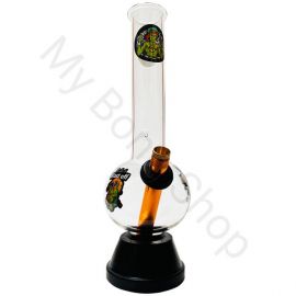 Medium Glass Bong Smoking Alien