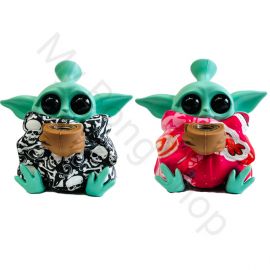 Yoda Mini Glass Bong 2