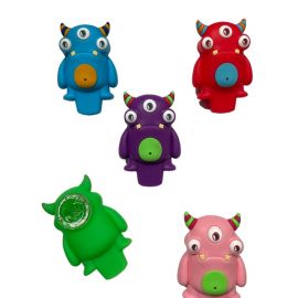 3 Eyed Monster Silicone Smoking Pipe