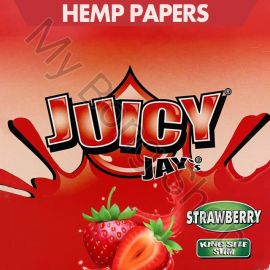 Juicy Jays King Size Slim Flavoured Rolling Papers Strawberry