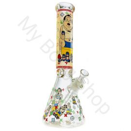 Crazy Drunk - Crazy Characters Beaker Glass Bong (36cm)