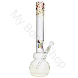 Extra Tall Glass Bong with Bubble Base (46cm)