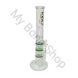 Straight Shooter Glass Bong with Triple Honeycombe Filters